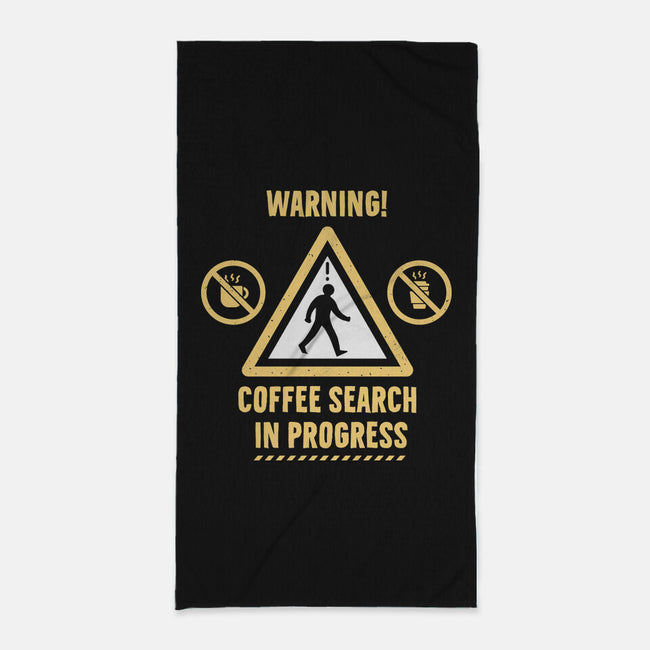 Warning Coffee Search-None-Beach-Towel-rocketman_art