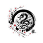 Year Of The Dragon Sumi-e-Womens-V-Neck-Tee-DrMonekers