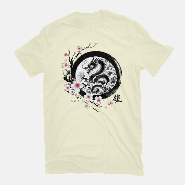 Year Of The Dragon Sumi-e-Mens-Basic-Tee-DrMonekers