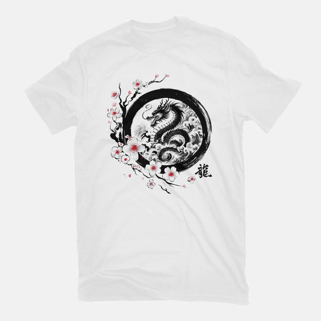 Year Of The Dragon Sumi-e-Unisex-Basic-Tee-DrMonekers