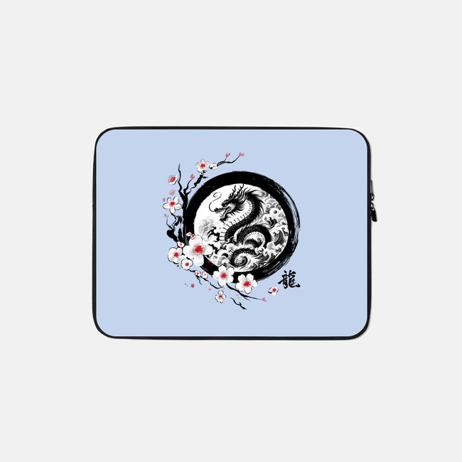 Year Of The Dragon Sumi-e-None-Zippered-Laptop Sleeve-DrMonekers