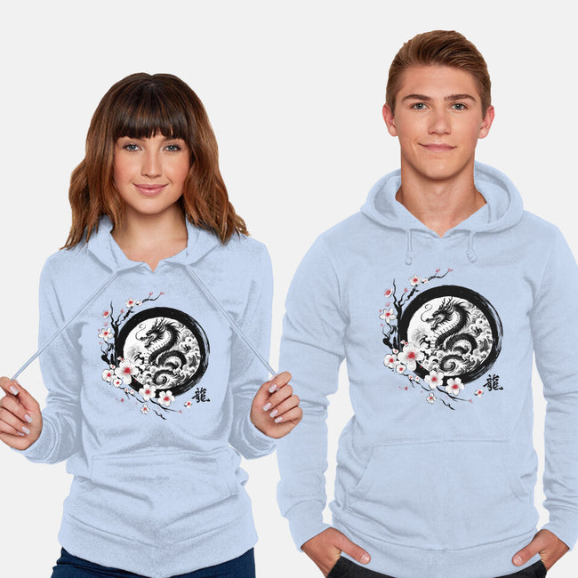 Year Of The Dragon Sumi-e-Unisex-Pullover-Sweatshirt-DrMonekers