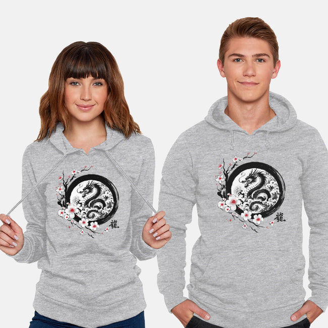 Year Of The Dragon Sumi-e-Unisex-Pullover-Sweatshirt-DrMonekers