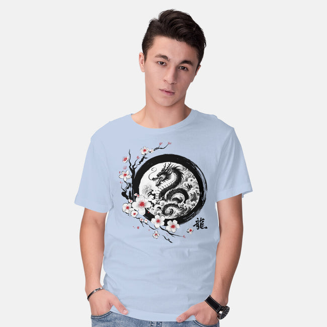 Year Of The Dragon Sumi-e-Mens-Basic-Tee-DrMonekers