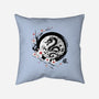 Year Of The Dragon Sumi-e-None-Non-Removable Cover w Insert-Throw Pillow-DrMonekers