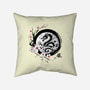 Year Of The Dragon Sumi-e-None-Non-Removable Cover w Insert-Throw Pillow-DrMonekers