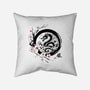 Year Of The Dragon Sumi-e-None-Non-Removable Cover w Insert-Throw Pillow-DrMonekers