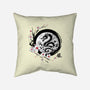 Year Of The Dragon Sumi-e-None-Removable Cover-Throw Pillow-DrMonekers