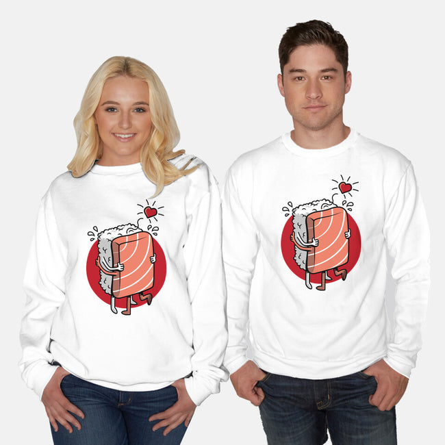 Sushi Love-Unisex-Crew Neck-Sweatshirt-Olipop