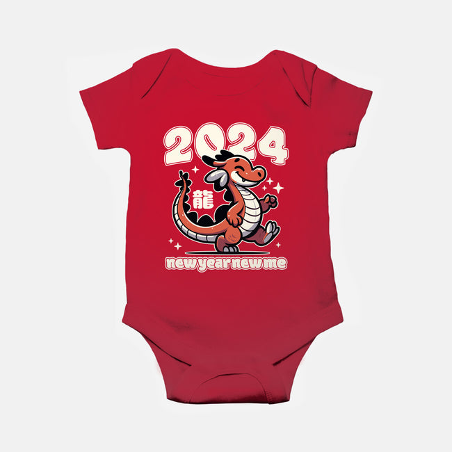 New Year New Dragon-Baby-Basic-Onesie-RoboMega