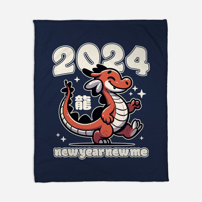 New Year New Dragon-None-Fleece-Blanket-RoboMega