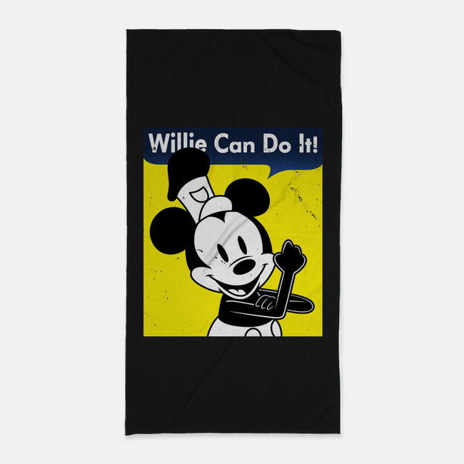 Willie Can Do It-None-Beach-Towel-Boggs Nicolas