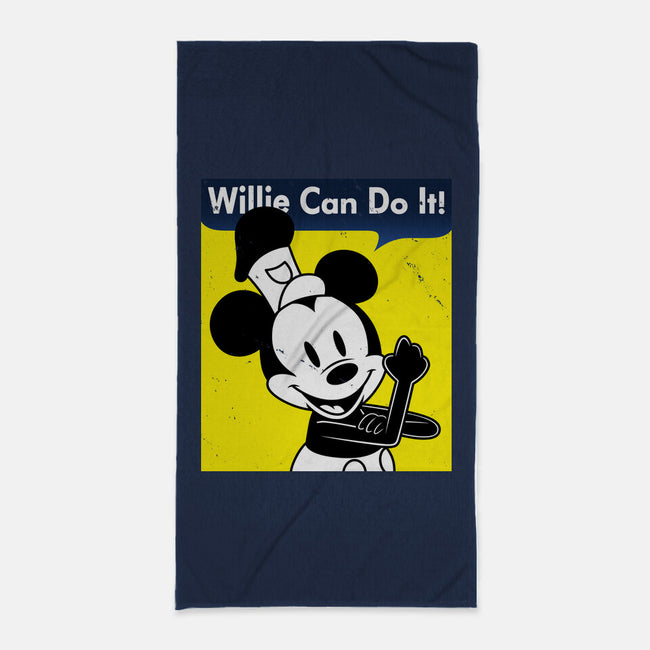 Willie Can Do It-None-Beach-Towel-Boggs Nicolas