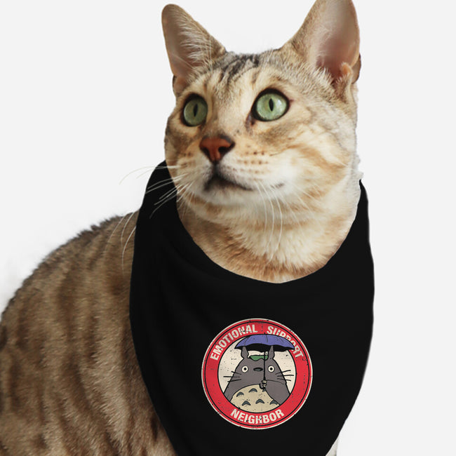 Emotional Support Neighbor-Cat-Bandana-Pet Collar-turborat14