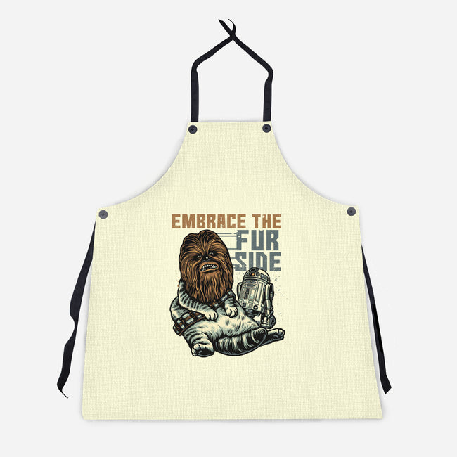 Embrace The Fur Side-Unisex-Kitchen-Apron-gorillafamstudio
