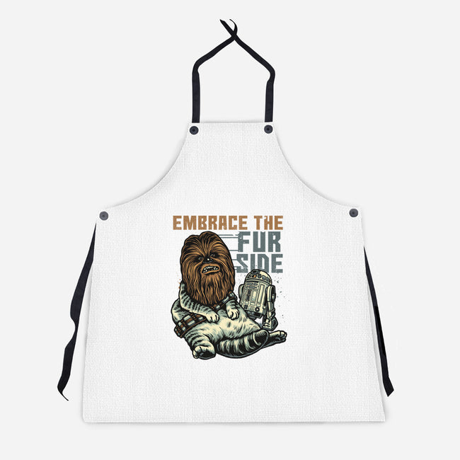 Embrace The Fur Side-Unisex-Kitchen-Apron-gorillafamstudio