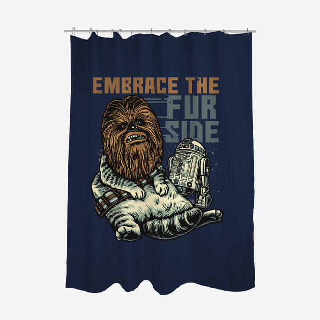 Embrace The Fur Side-None-Polyester-Shower Curtain-gorillafamstudio