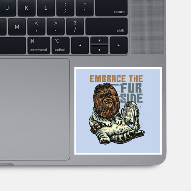 Embrace The Fur Side-None-Glossy-Sticker-gorillafamstudio