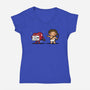 I'm With Cupid-Womens-V-Neck-Tee-Boggs Nicolas