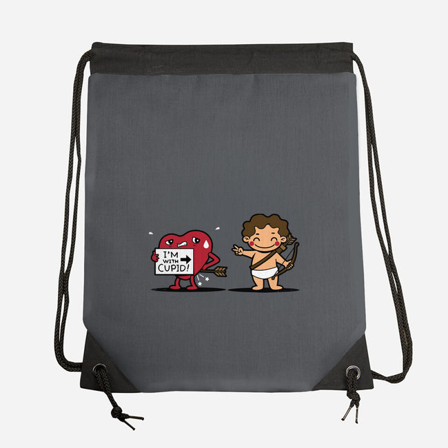 I'm With Cupid-None-Drawstring-Bag-Boggs Nicolas