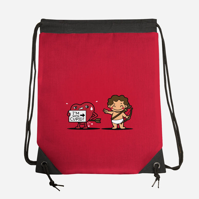 I'm With Cupid-None-Drawstring-Bag-Boggs Nicolas