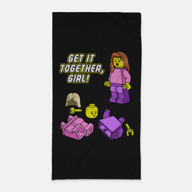 Get It Together Girl-None-Beach-Towel-dwarmuth