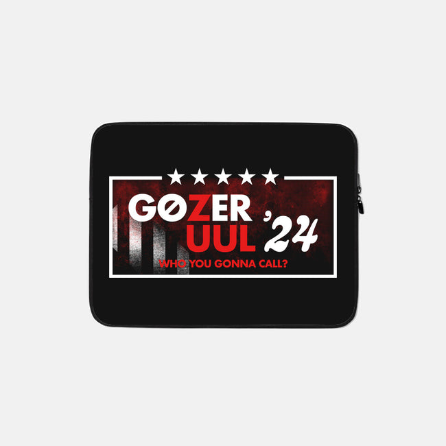 Gozer Zuul 24-None-Zippered-Laptop Sleeve-rocketman_art