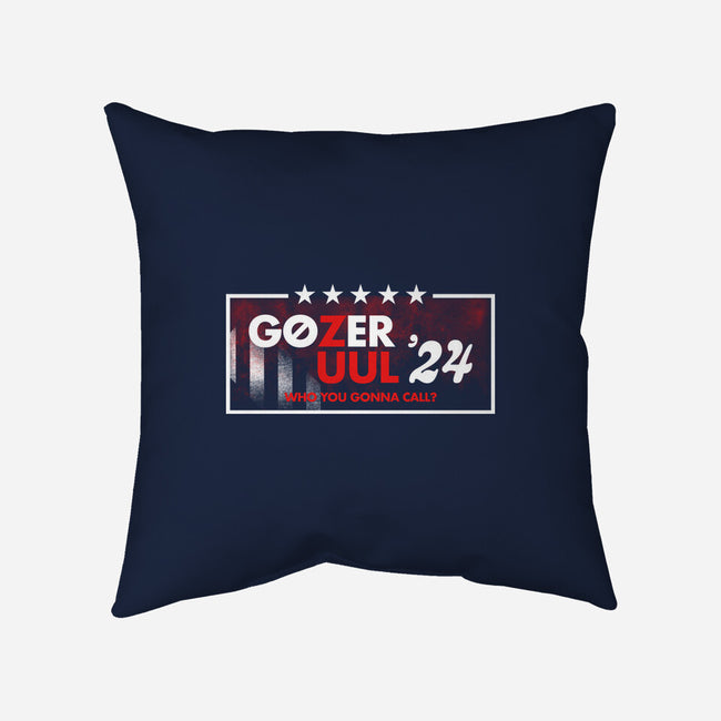 Gozer Zuul 24-None-Removable Cover-Throw Pillow-rocketman_art