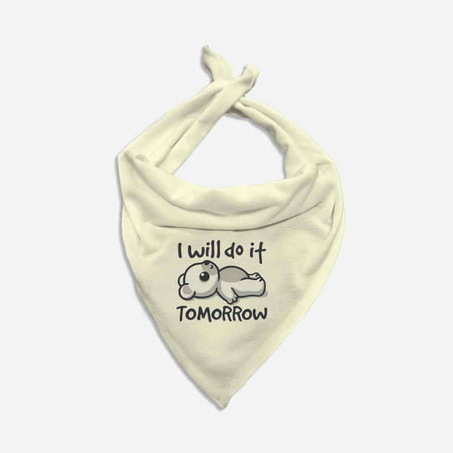 I Will Do It Tomorrow-Cat-Bandana-Pet Collar-NemiMakeit