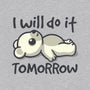 I Will Do It Tomorrow-Womens-V-Neck-Tee-NemiMakeit