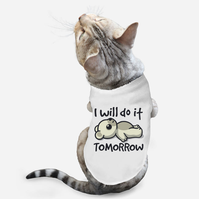 I Will Do It Tomorrow-Cat-Basic-Pet Tank-NemiMakeit