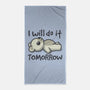 I Will Do It Tomorrow-None-Beach-Towel-NemiMakeit