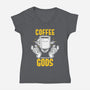 Coffee Nectar Of The God-Womens-V-Neck-Tee-Tri haryadi