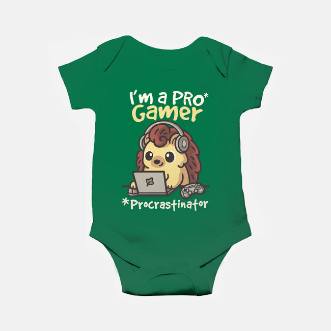Pro Gamer Procrastinator-Baby-Basic-Onesie-NemiMakeit
