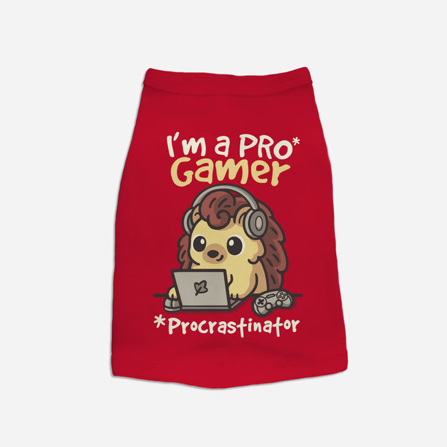 Pro Gamer Procrastinator-Dog-Basic-Pet Tank-NemiMakeit