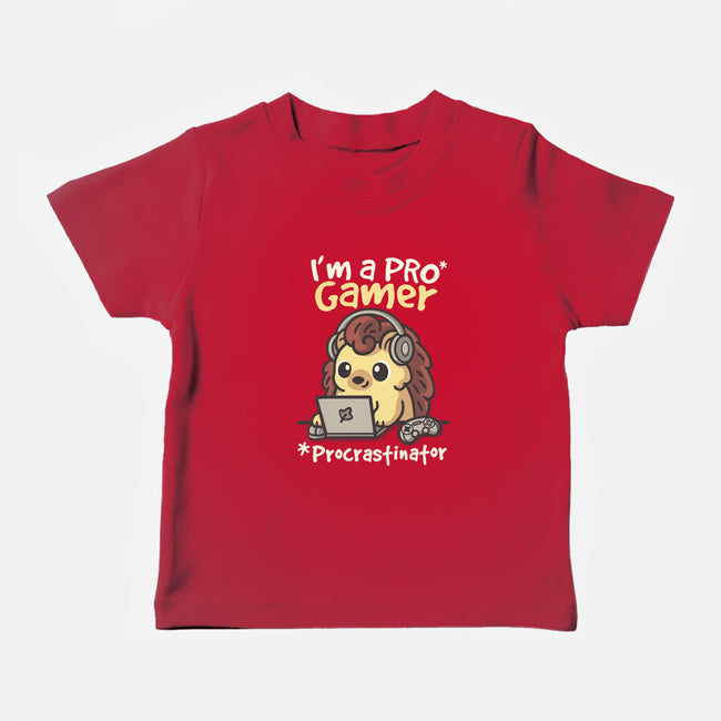 Pro Gamer Procrastinator-Baby-Basic-Tee-NemiMakeit