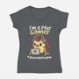 Pro Gamer Procrastinator-Womens-V-Neck-Tee-NemiMakeit