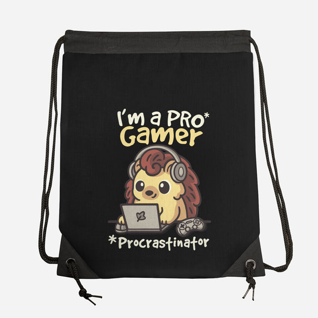 Pro Gamer Procrastinator-None-Drawstring-Bag-NemiMakeit