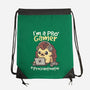 Pro Gamer Procrastinator-None-Drawstring-Bag-NemiMakeit