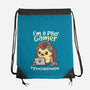 Pro Gamer Procrastinator-None-Drawstring-Bag-NemiMakeit