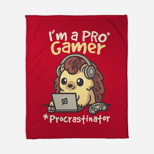 Pro Gamer Procrastinator-None-Fleece-Blanket-NemiMakeit