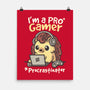Pro Gamer Procrastinator-None-Matte-Poster-NemiMakeit