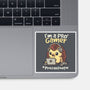 Pro Gamer Procrastinator-None-Glossy-Sticker-NemiMakeit