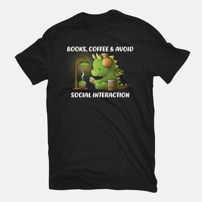 Avoid Social Interaction-Womens-Fitted-Tee-naomori