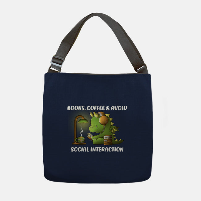 Avoid Social Interaction-None-Adjustable Tote-Bag-naomori