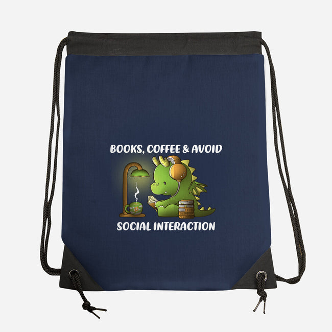 Avoid Social Interaction-None-Drawstring-Bag-naomori