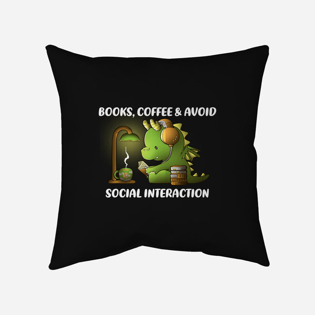 Avoid Social Interaction-None-Non-Removable Cover w Insert-Throw Pillow-naomori