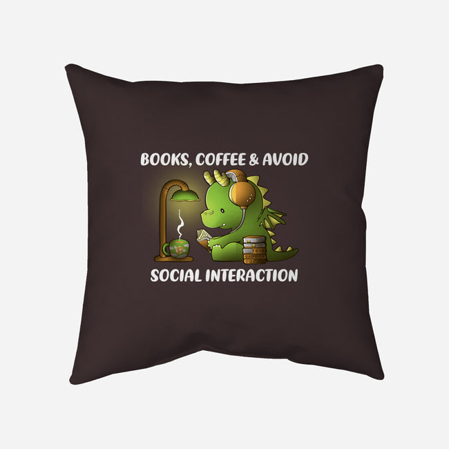 Avoid Social Interaction-None-Non-Removable Cover w Insert-Throw Pillow-naomori