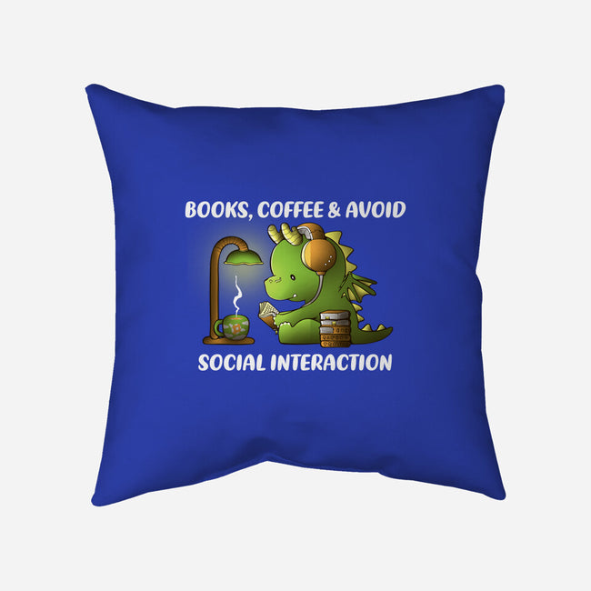 Avoid Social Interaction-None-Removable Cover w Insert-Throw Pillow-naomori