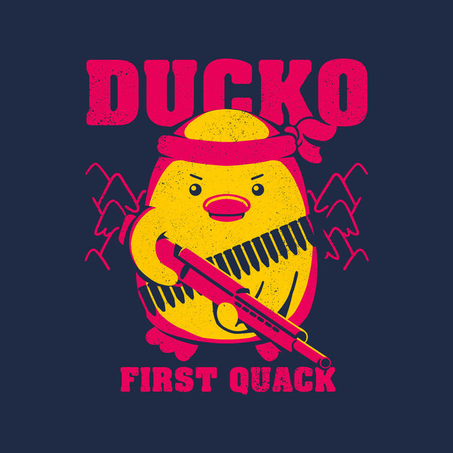 Ducko First Quack-Unisex-Pullover-Sweatshirt-estudiofitas